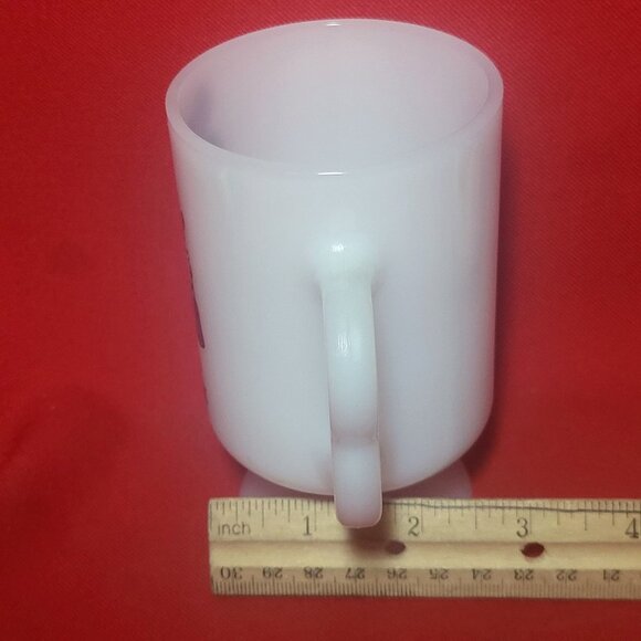 Walt Disney Productions White Milk Glass Cup Minnie Mouse Pedestal Footed Mug - Picture 8 of 11